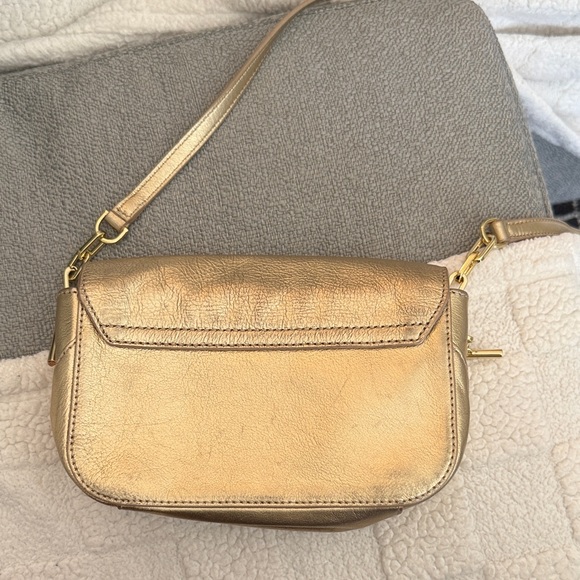 Tory Burch Metallic Gold Crossbody Bag - Picture 3 of 7